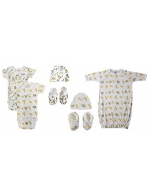 Unisex Newborn Baby 7 Pc Layette Sets