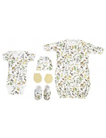 Unisex Newborn Baby 5 Pc Layette Sets