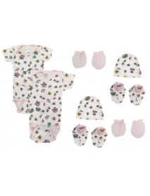 Newborn Baby Girl 8 Pc Layette Sets