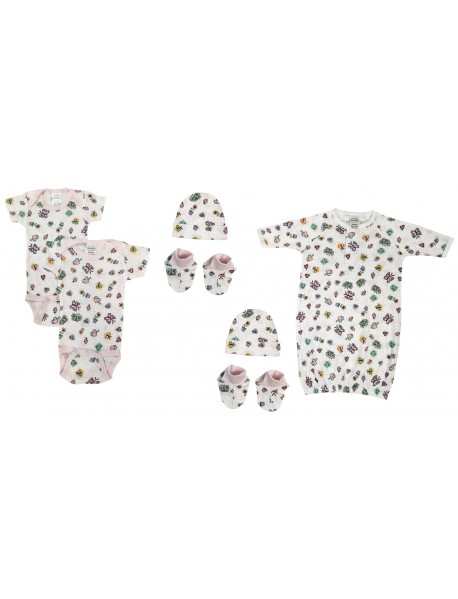 Newborn Baby Girl 7 Pc Layette Sets