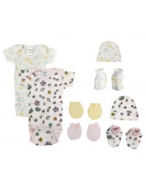 Newborn Baby Girl 8 Pc Layette Sets