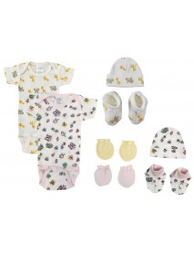 Newborn Baby Girl 8 Pc Layette Sets