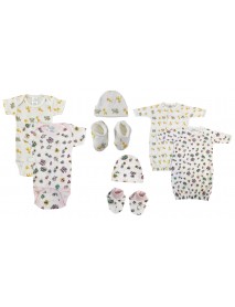 Newborn Baby Girl 8 Pc Layette Sets