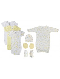 Unisex Newborn Baby 7 Pc Layette Sets