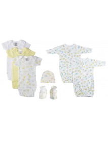 Unisex Newborn Baby 7 Pc Layette Sets