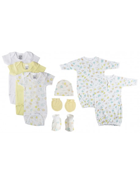Unisex Newborn Baby 8 Pc Layette Sets
