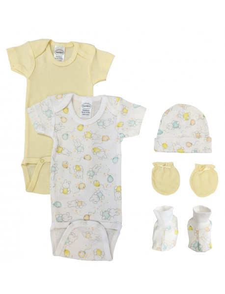 Unisex Newborn Baby 5 Pc Layette Sets