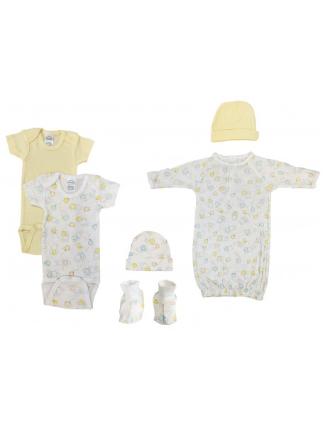 Unisex Newborn Baby 7 Pc Layette Sets