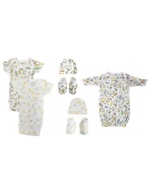 Unisex Newborn Baby 7 Pc Layette Sets