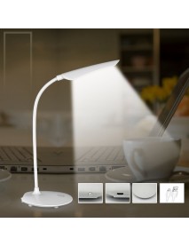 Loskii Adjustable Reading Light Touch Switch Table Lamp USB Rechargeable LED Desk Lamp