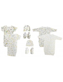 Unisex Newborn Baby 8 Pc Layette Sets