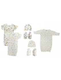 Unisex Newborn Baby 7 Pc Layette Sets