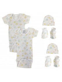 Unisex Newborn Baby 6 Pc Layette Sets