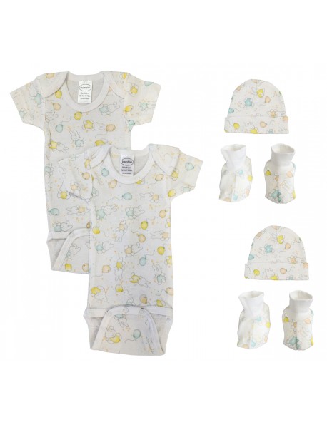 Unisex Newborn Baby 6 Pc Layette Sets