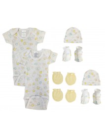 Unisex Newborn Baby 8 Pc Layette Sets