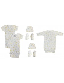Unisex Newborn Baby 7 Pc Layette Sets