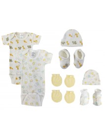 Unisex Newborn Baby 8 Pc Layette Sets
