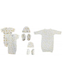 Unisex Newborn Baby 7 Pc Layette Sets