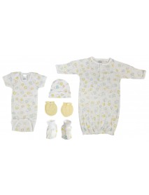 Unisex Newborn Baby 5 Pc Layette Sets