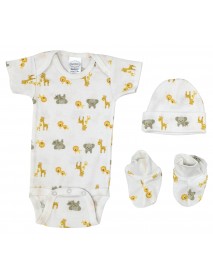 Unisex Newborn Baby 3 Pc Layette Sets