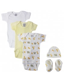 Unisex Newborn Baby 5 Pc Layette Sets