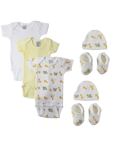 Unisex Newborn Baby 7 Pc Layette Sets