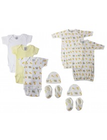 Unisex Newborn Baby 9 Pc Layette Sets