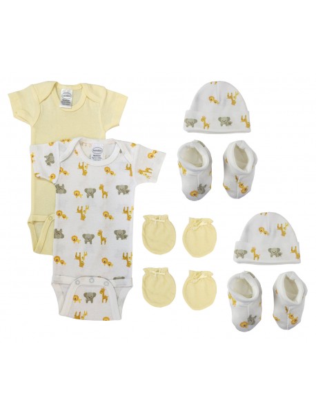 Unisex Newborn Baby 8 Pc Layette Sets