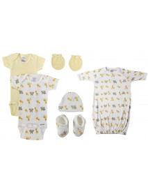 Unisex Newborn Baby 6 Pc Layette Sets