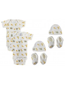 Unisex Newborn Baby 6 Pc Layette Sets
