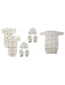 Unisex Newborn Baby 7 Pc Layette Sets