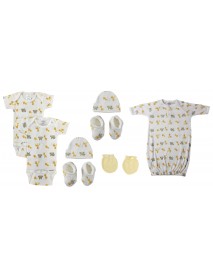 Unisex Newborn Baby 8 Pc Layette Sets