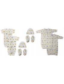 Unisex Newborn Baby 8 Pc Layette Sets
