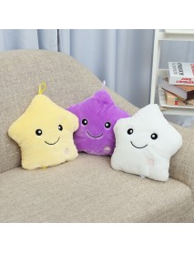 LED Light Star Stuffed Plush Cushion Sofa Pillow Glow Kid Toy Gift Home Decor UK