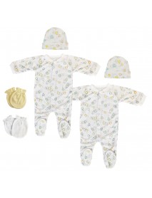 Unisex Closed-toe Sleep & Play with Caps (Pack of 6 )