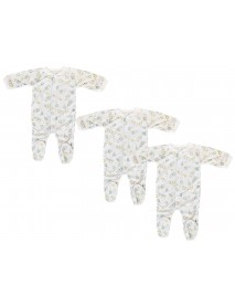 Unisex Closed-toe Sleep & Play with Caps (Pack of 4 )