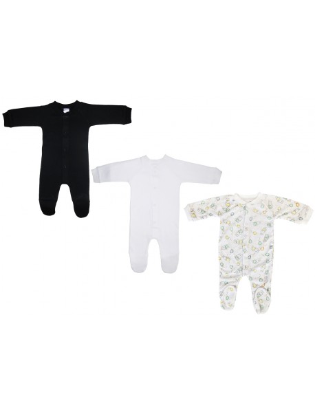 Unisex Closed-toe Sleep & Play (Pack of 3 )