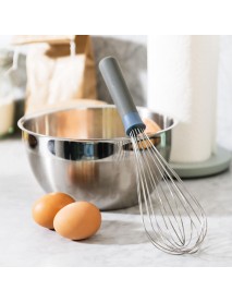 BergHoff Egg Beater Silicone Handle Stainless Steel Whisk Egg & Milk Beater