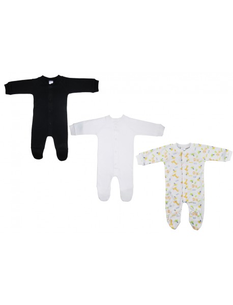 Unisex Closed-toe Sleep & Play (Pack of 3 )