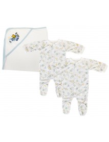 Boy Closed-toe Sleep & Play (Pack of 3 )