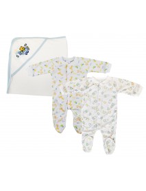 Boy Closed-toe Sleep & Play (Pack of 3 )