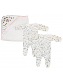 Girl Closed-toe Sleep & Play (Pack of 3 )