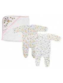 Girl Closed-toe Sleep & Play (Pack of 3 )
