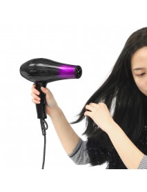 2800W 220V Hair Dryer with Accessories Black Purple 3 Temperature Wind Gear Adjustment Hair Salon for Home Tools