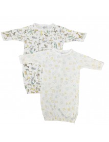 Unisex Newborn Baby 2 Piece Gown Set