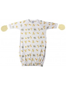 Unisex Newborn Baby 2 Piece Gown Set