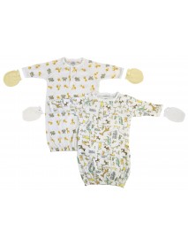 Unisex Newborn Baby 4 Piece Gown Set