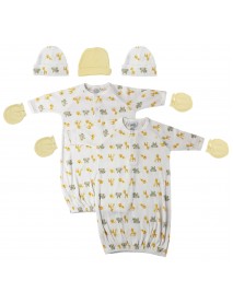 Unisex Newborn Baby 7 Piece Gown Set