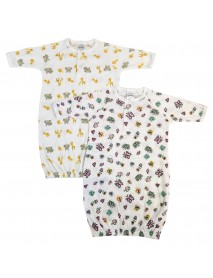 Newborn Baby Girls 2 Piece Gown Set