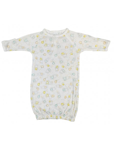 Unisex Newborn Baby 1 Piece Gown Set